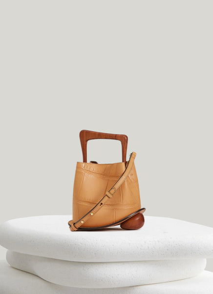 Ozzy Mini Bag - Croco Peach | CULBIA