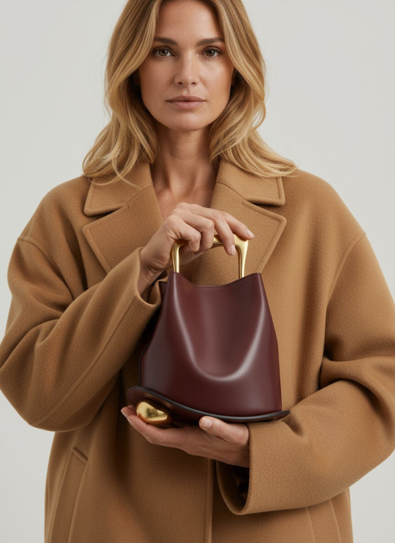 Ozzy Bag - Burgundy & Gold