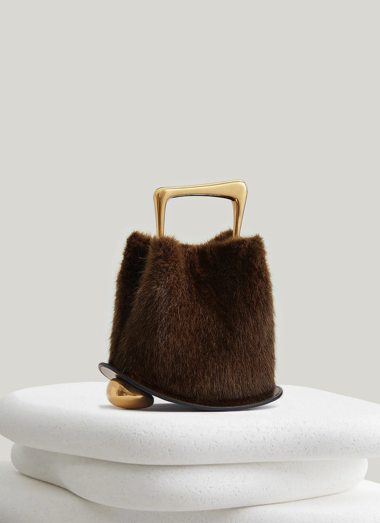 Ozzy Bag - Brown Faux Fur