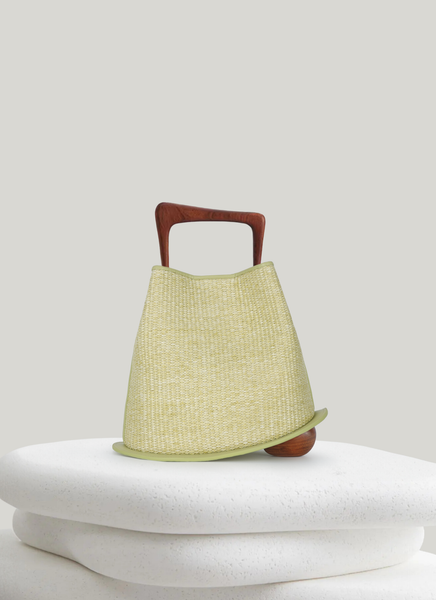 Ozzy Raffia Bag - Green | CULBIA