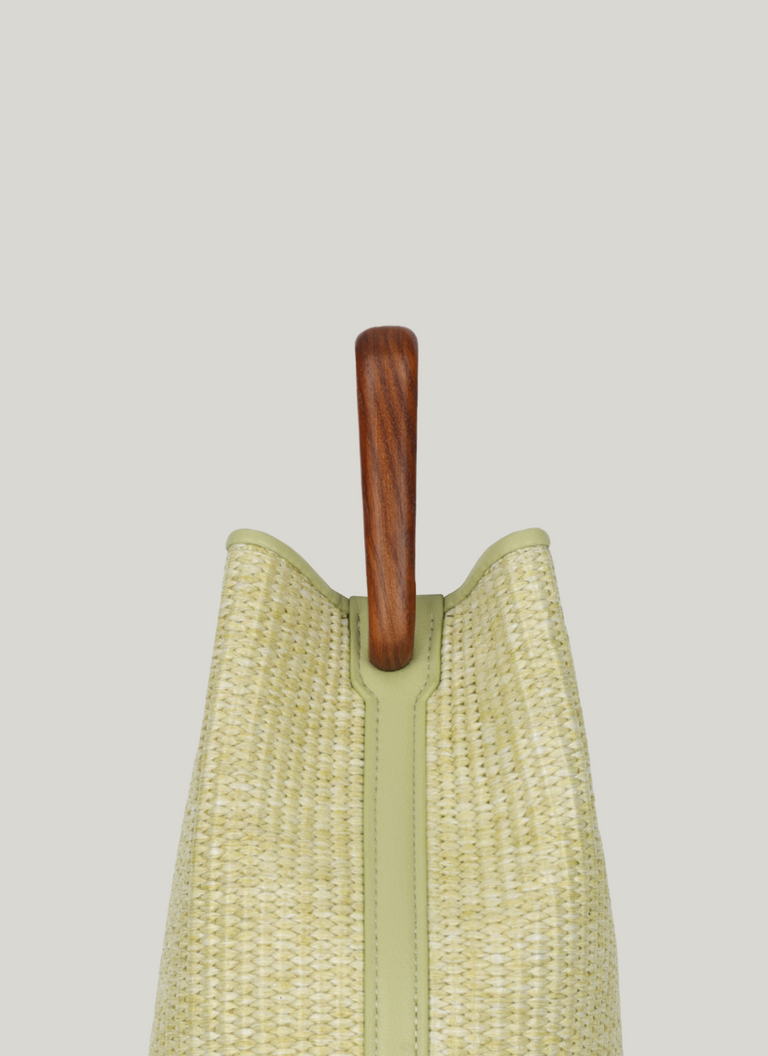 Ozzy Raffia Bag - Green