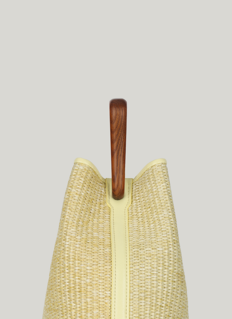 Ozzy Raffia Bag - Yellow