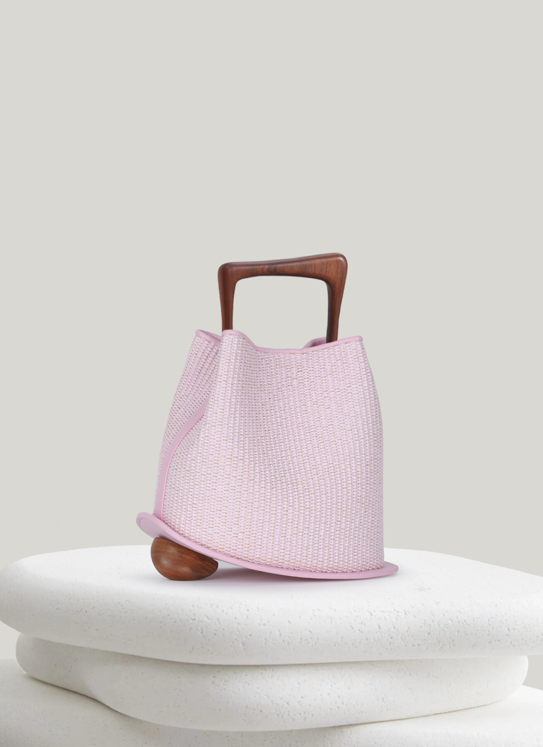 Ozzy Raffia Bag - Lavender