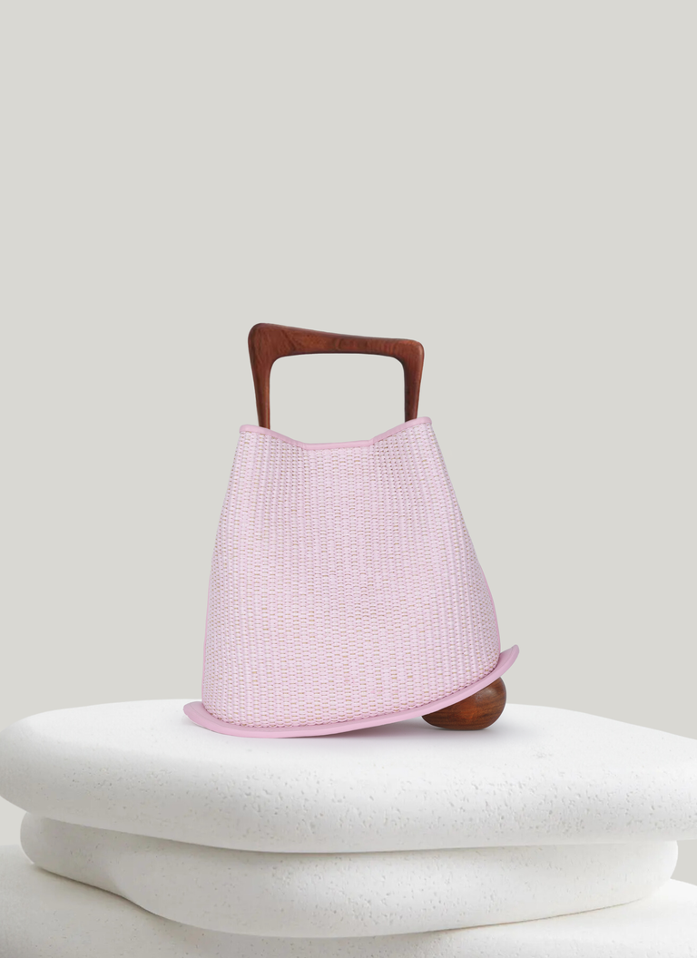 Ozzy Raffia Bag - Lavender