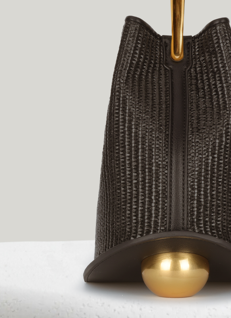 Ozzy Raffia Bag - Brown