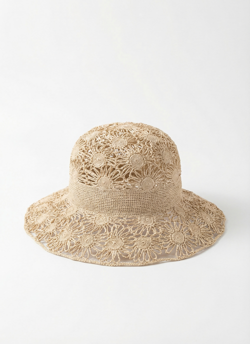 Blossom Hat - Raffia