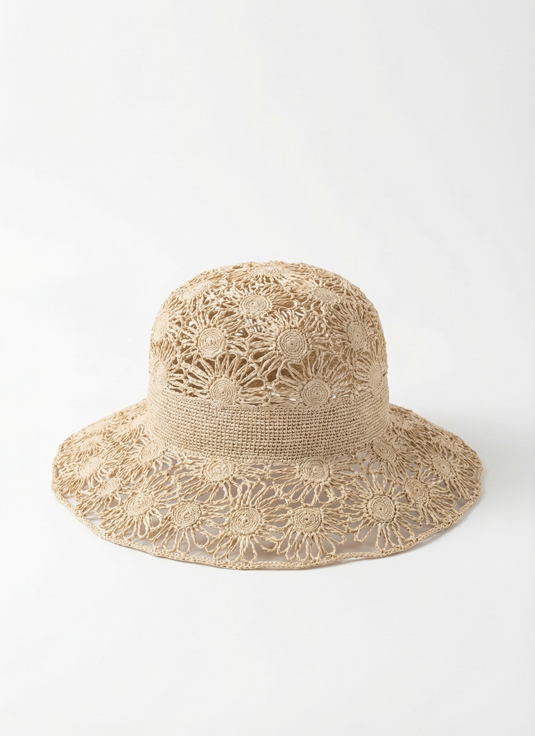 Blossom Hat - Raffia
