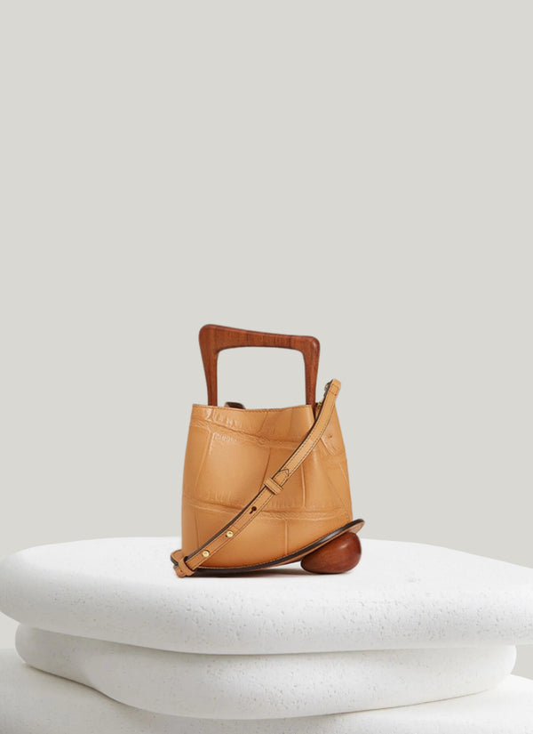 Ozzy Mini Bag - Croco Peach