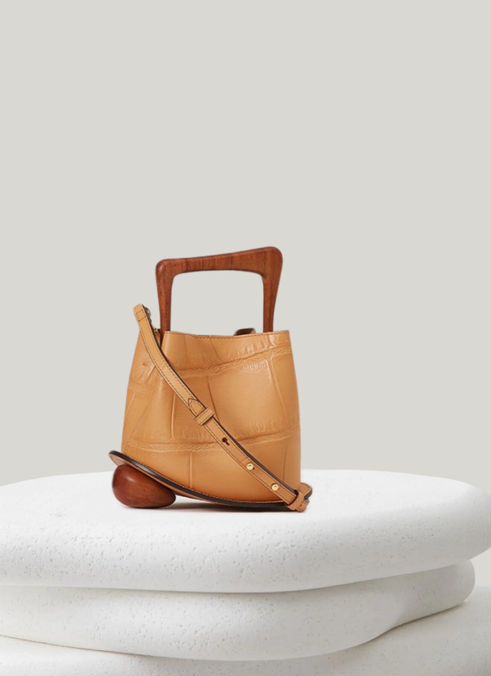 アオ Ozzy Mini Bag - Croco Peach | CULBIA