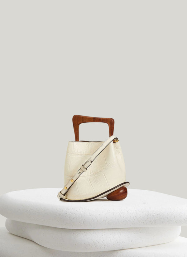 Ozzy Mini Bag - Croco Latte