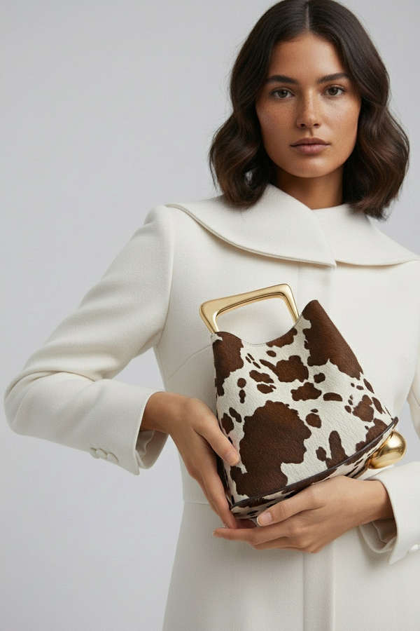 Ozzy Bag - Cow Print