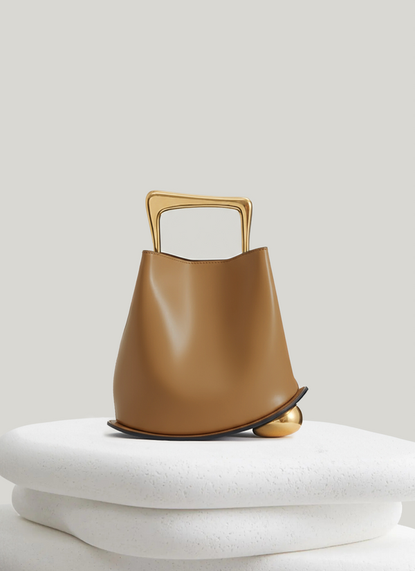 Ozzy Bag - Camel & Gold