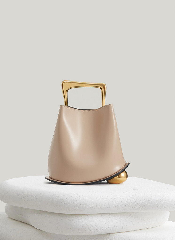 Ozzy Bag - Tan & Gold | CULBIA