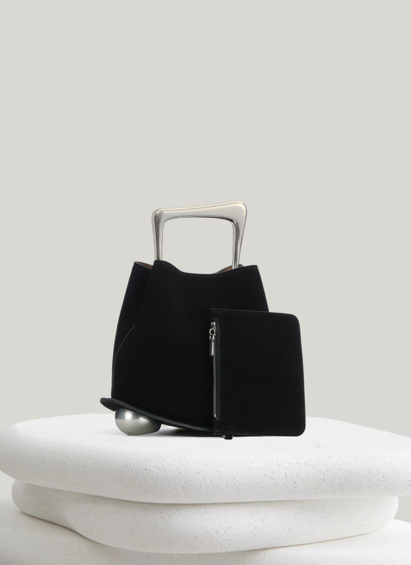 Ozzy Suede Bag - Black