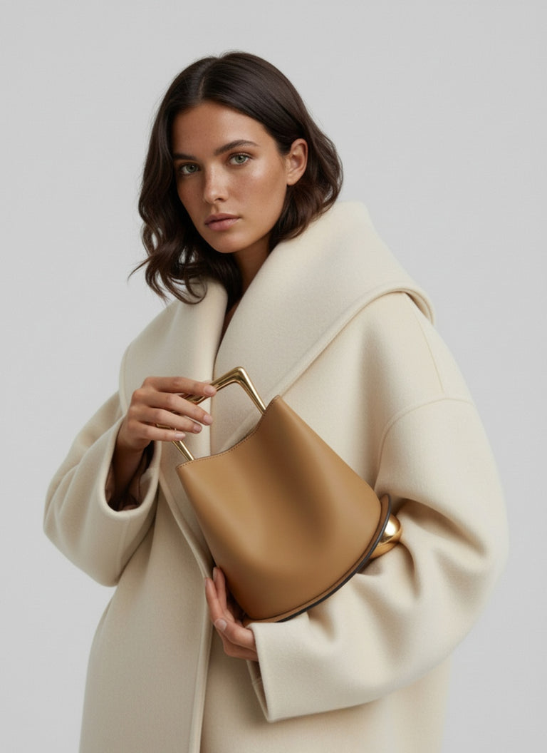 Ozzy Bag - Camel & Gold