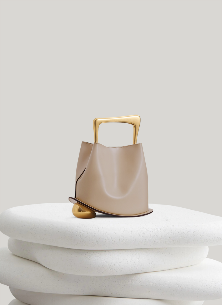Ozzy Bag - Tan & Gold