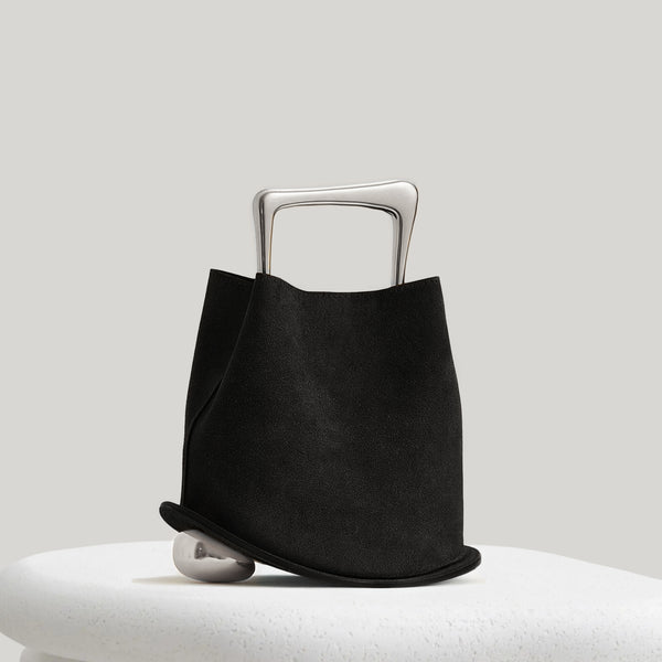 Ozzy Suede Bag - Black | CULBIA