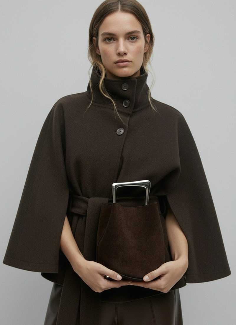Ozzy Suede Bag - Brown