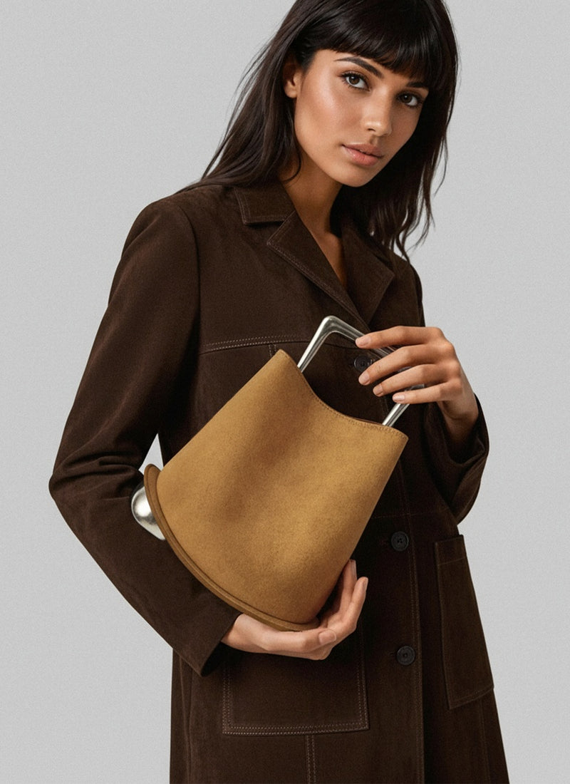 Ozzy Suede Bag - Camel