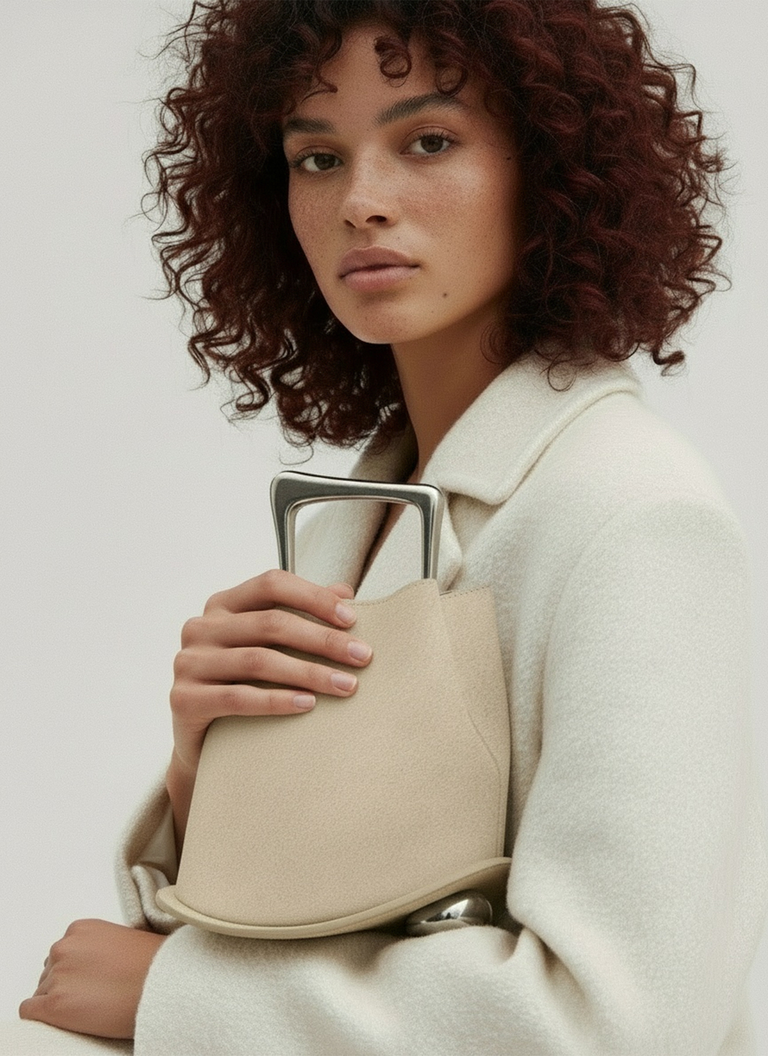 Ozzy Suede Bag - Sand