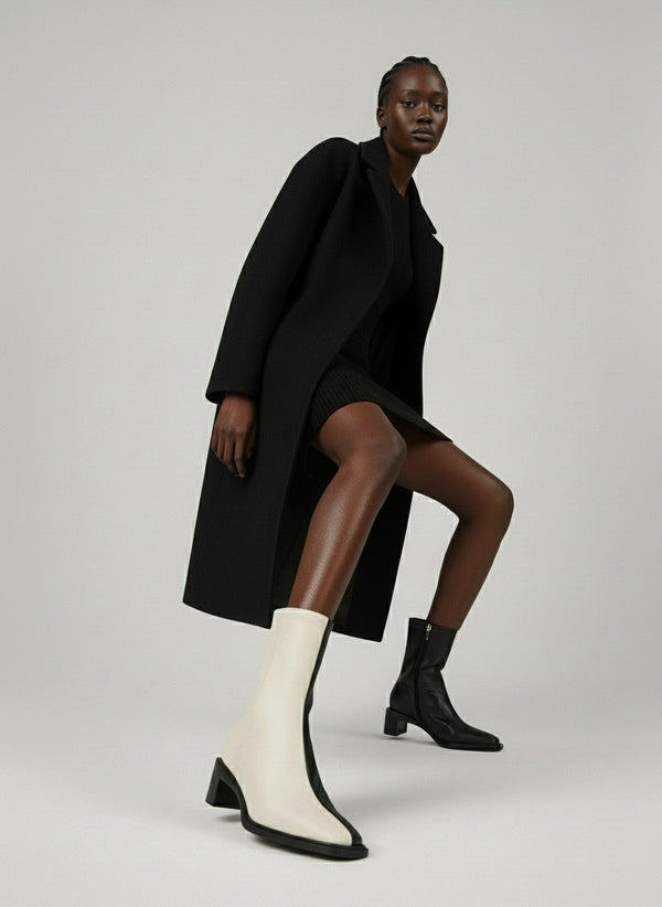 Thea Boots - Black & Latte