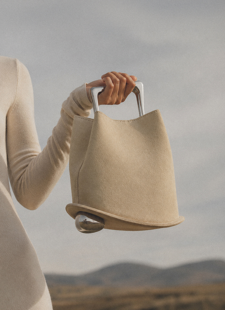 Ozzy Suede Bag - Sand
