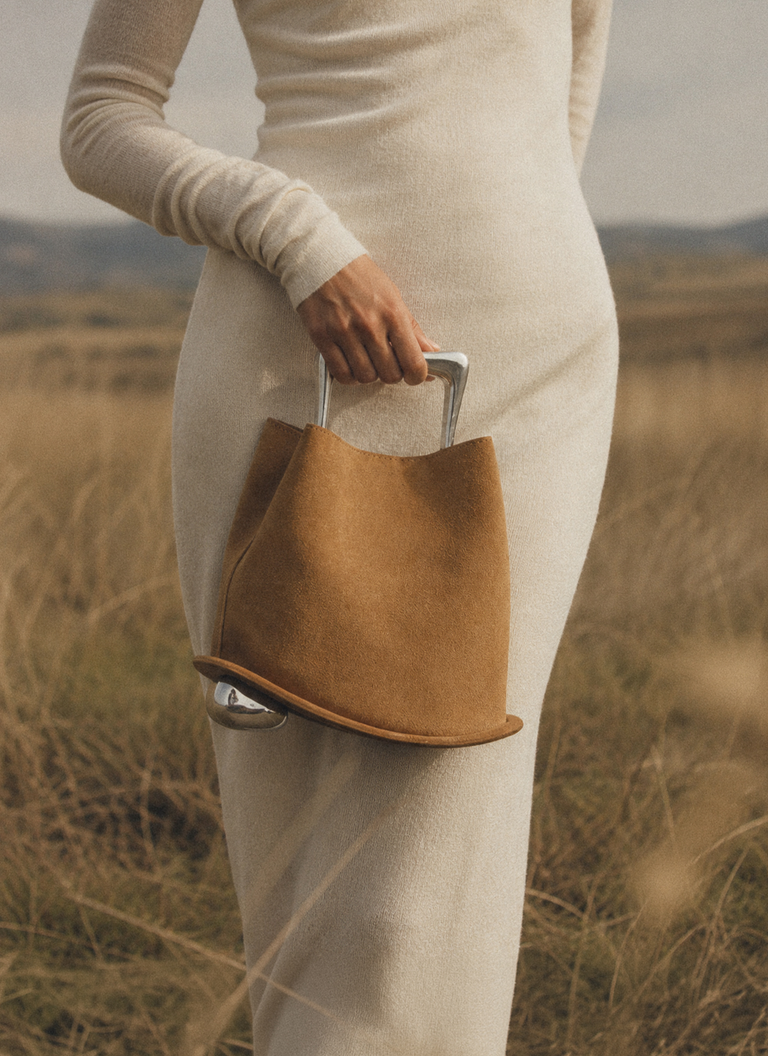 Ozzy Suede Bag - Camel