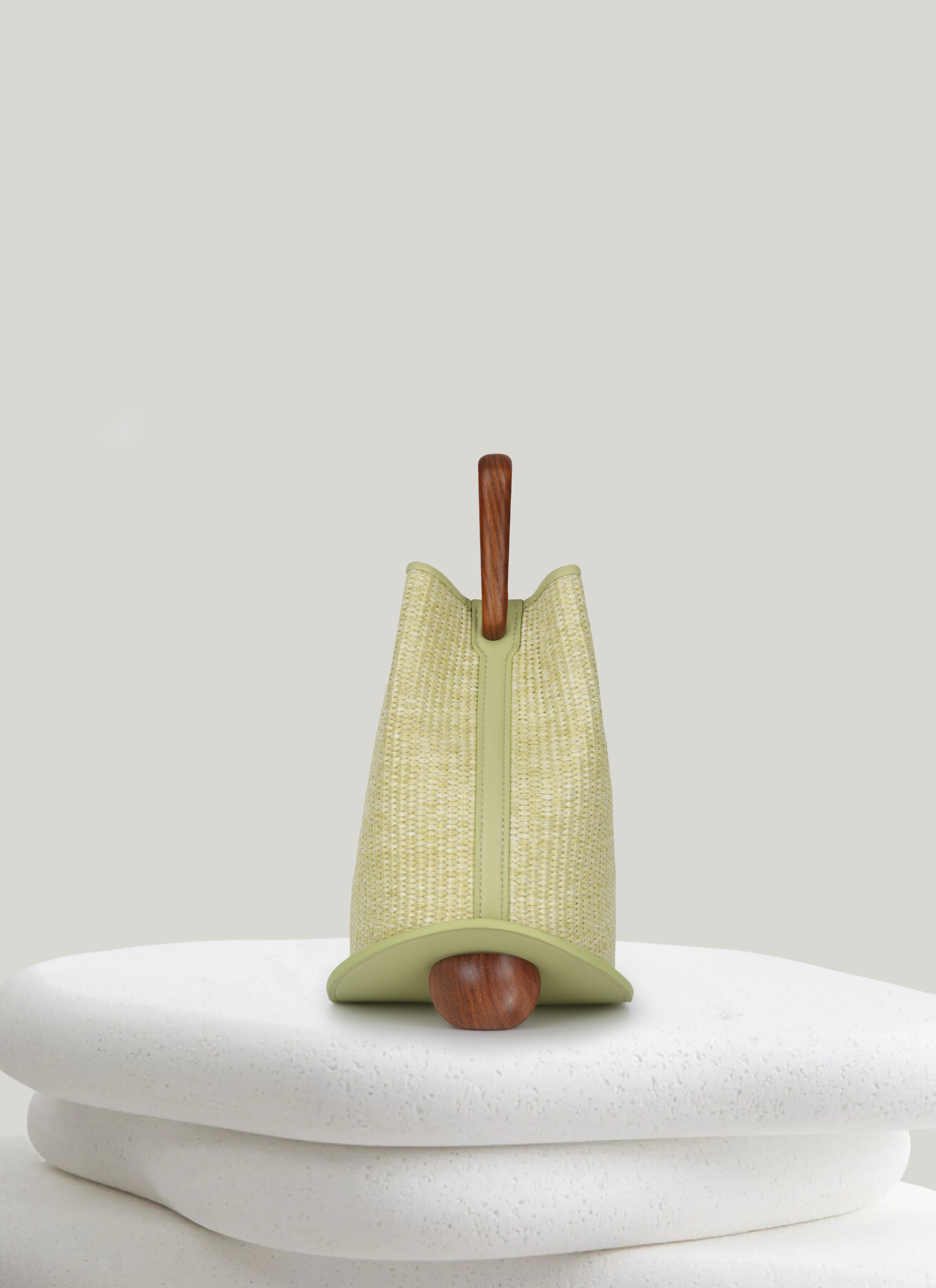 Ozzy Raffia Bag - Green | CULBIA