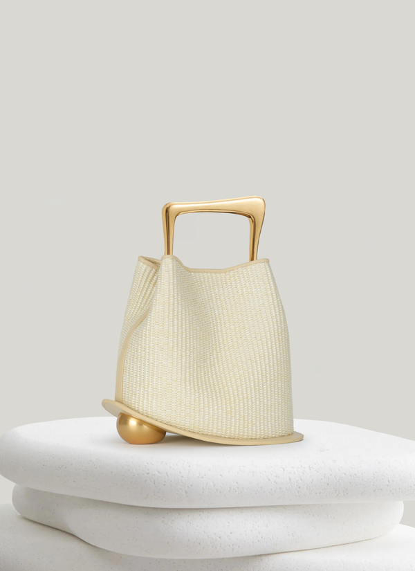 Ozzy Raffia Bag - Cru