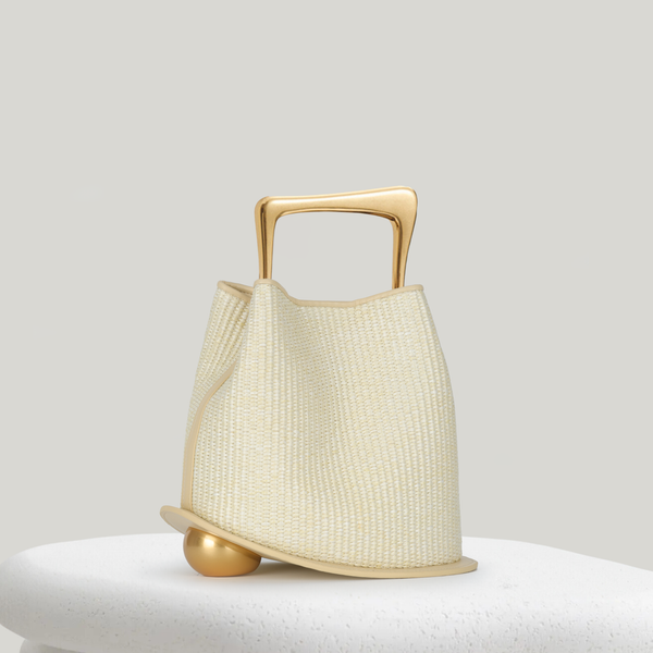 Ozzy Raffia Bag - Cru | CULBIA
