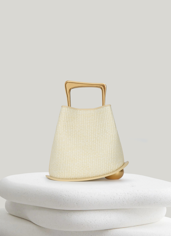 Ozzy Raffia Bag - Cru