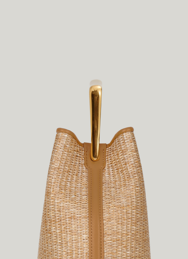 Ozzy Raffia Bag - Camel