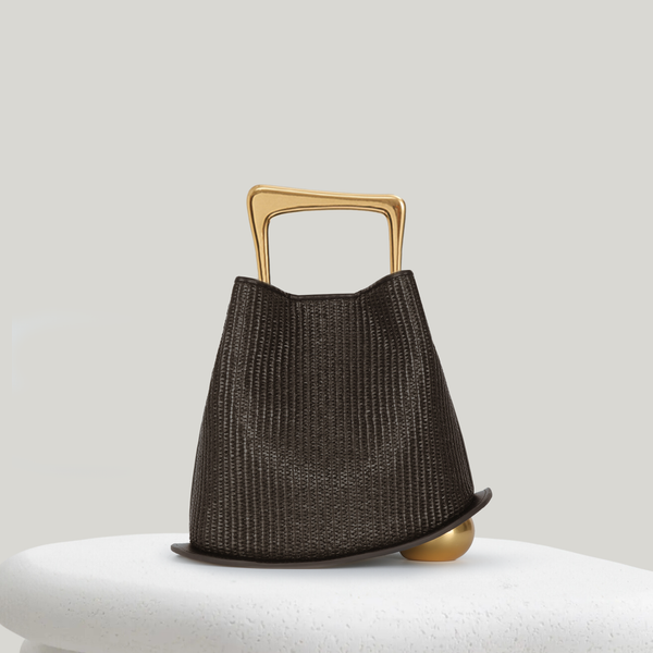 Ozzy Raffia Bag - Brown | CULBIA