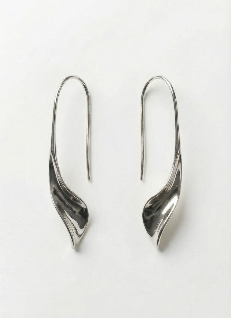 Calla Earrings - Silver
