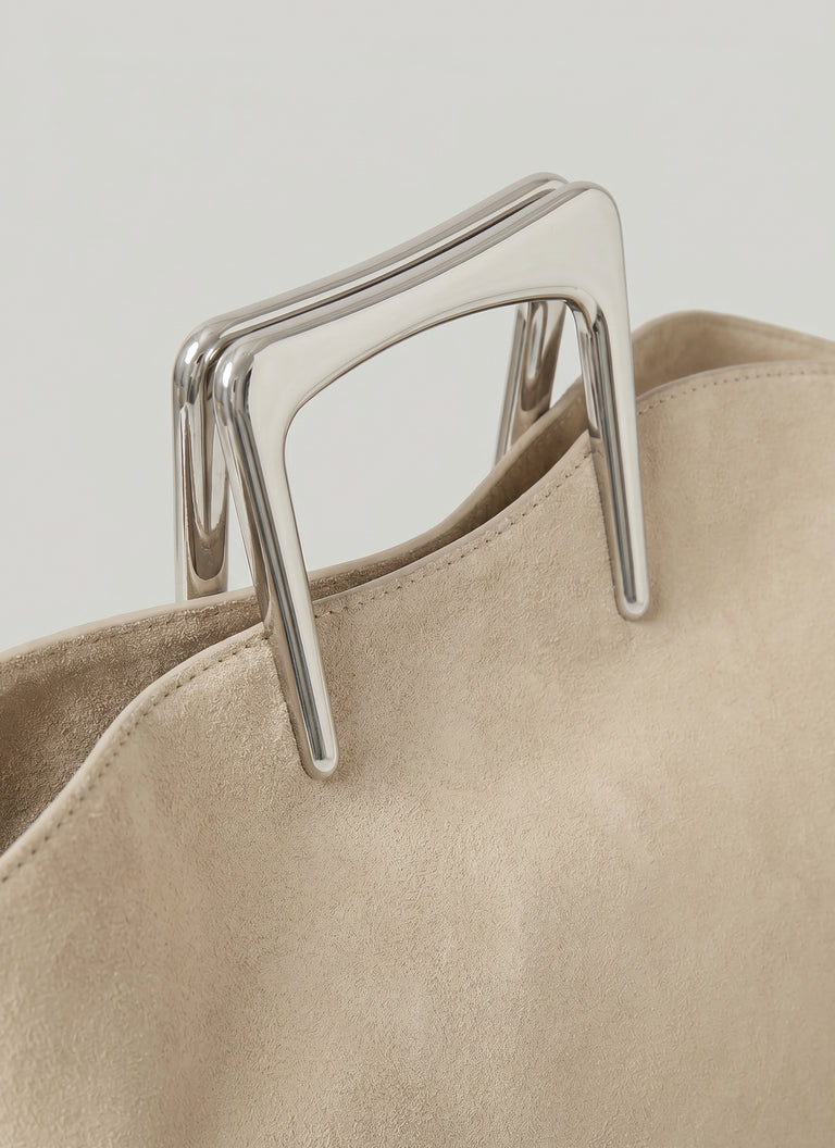 Calla Tote Suede Bag - Sand
