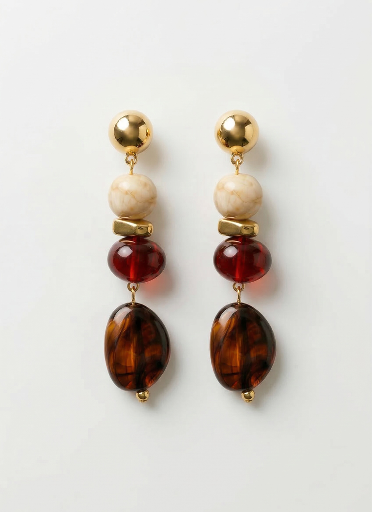 Cascade Earrings - Gold