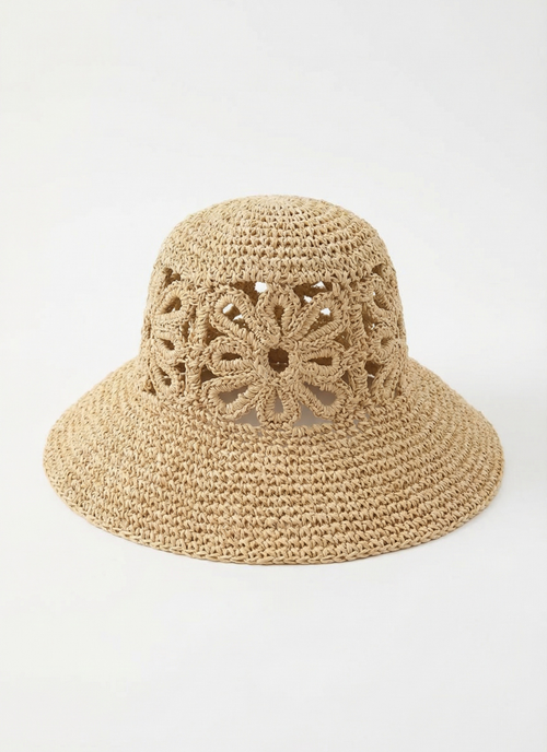 Coneflower Hat - Raffia