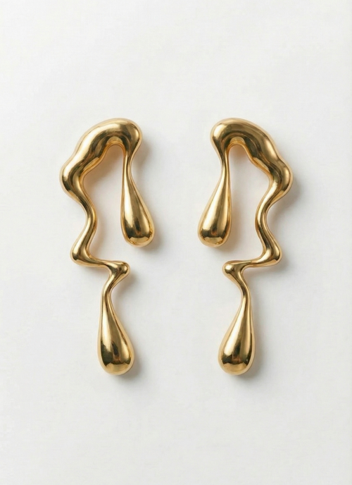 Lava Earrings - Gold