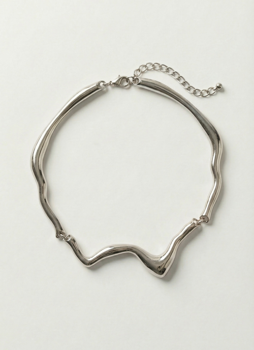 Lava Necklace - Silver