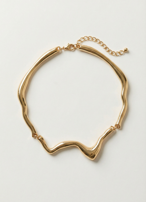 Lava Necklace - Gold