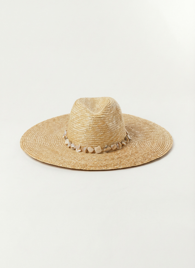 Nacre Sombrero - Raffia