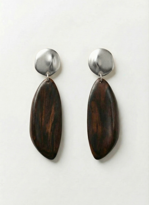 Petal Earrings - Silver