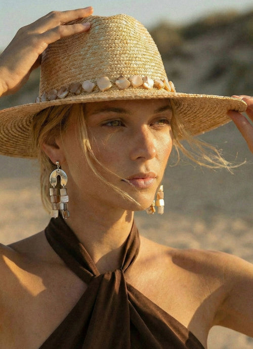 Nacre Sombrero - Raffia