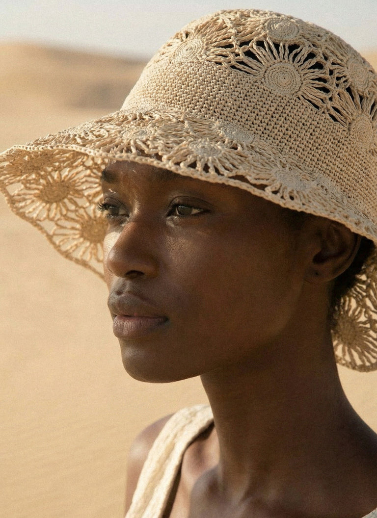 Blossom Hat - Raffia