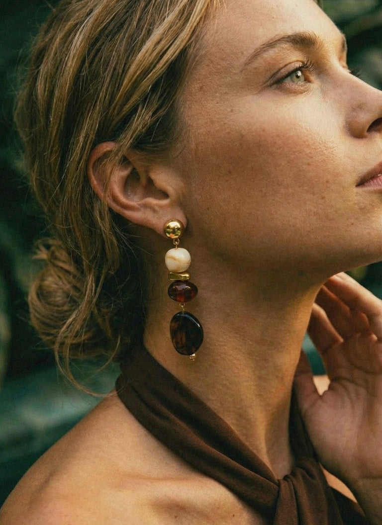 Cascade Earrings - Gold