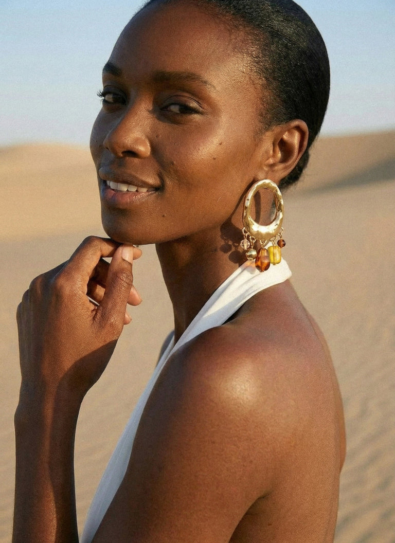 Sunset Earrings - Gold