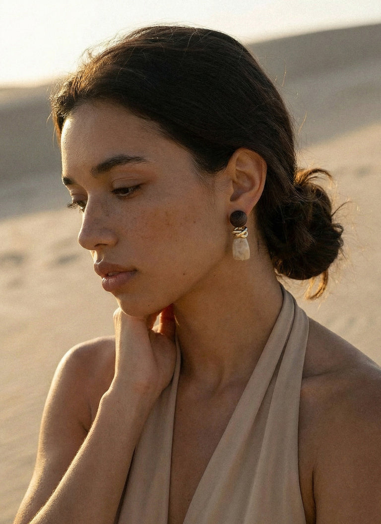 Terra Earrings - Ivory