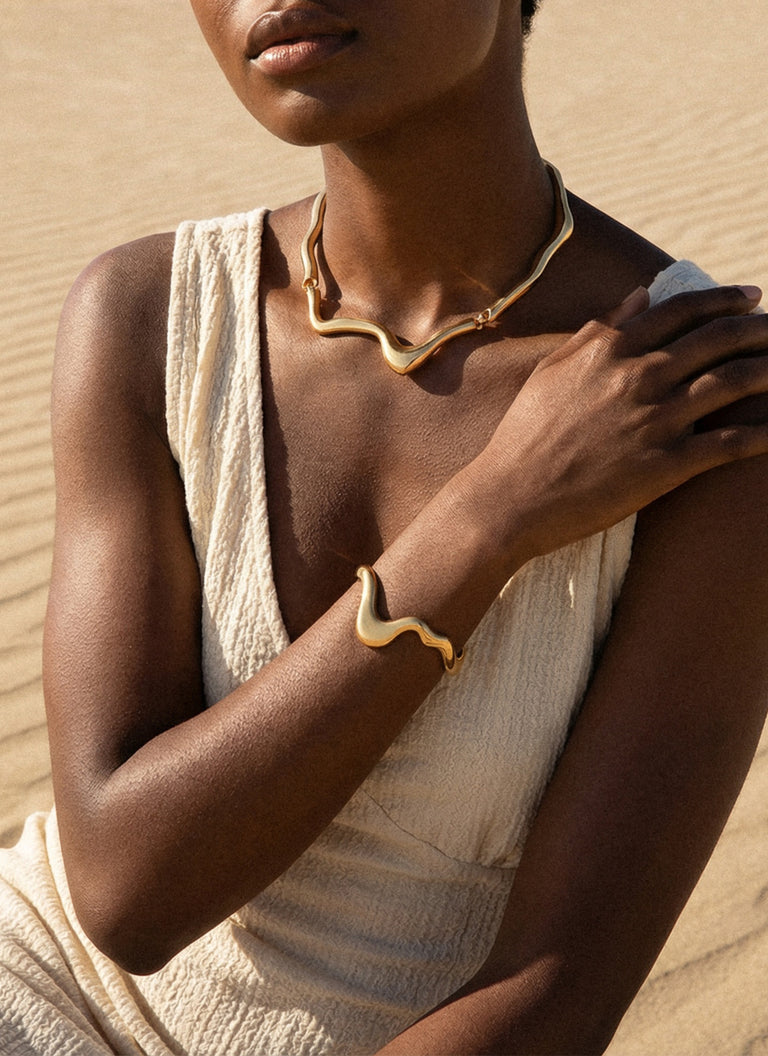 Lava Necklace - Gold