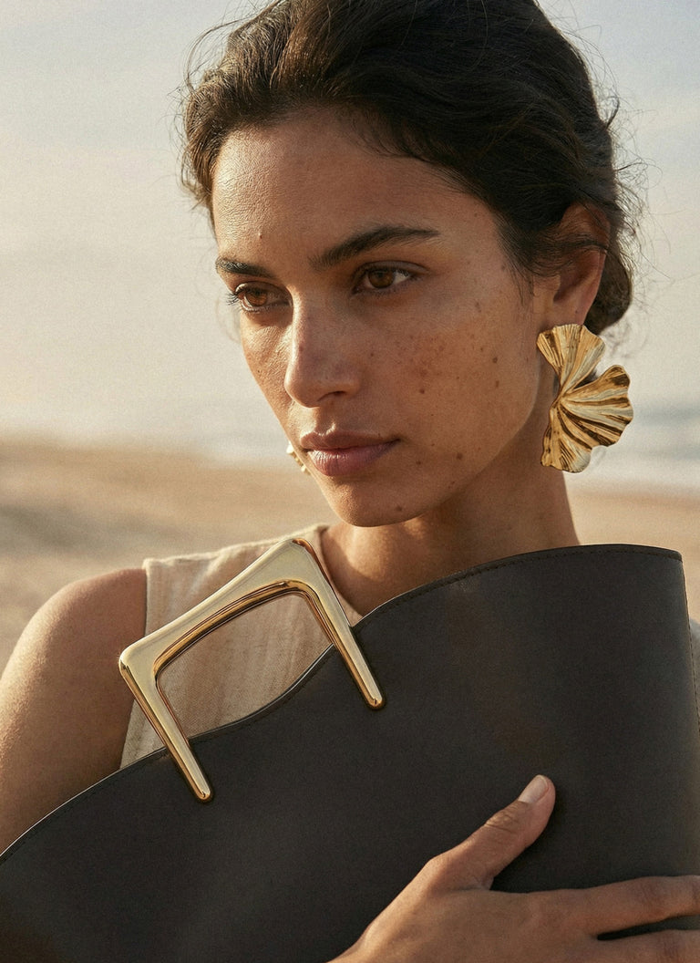 Ginkgo Earrings - Gold