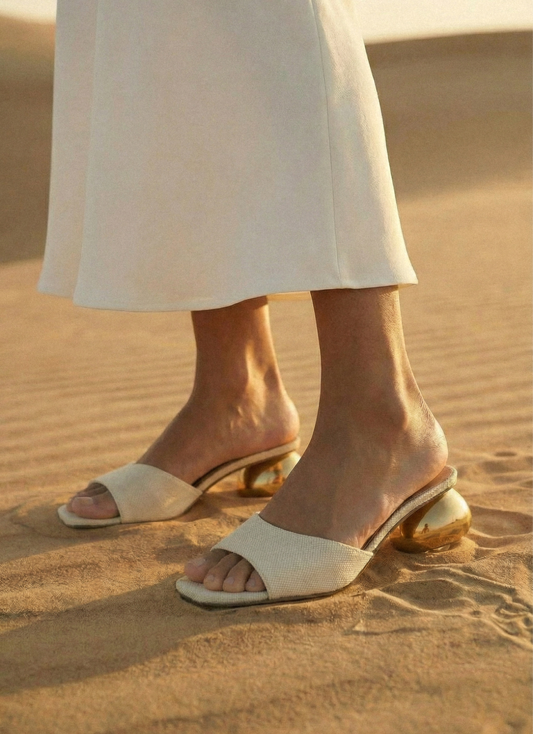 Noa Sandal - Ecru